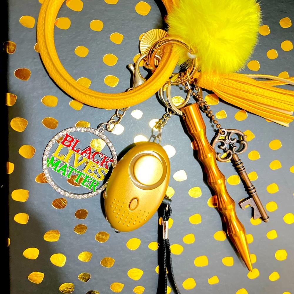 Safety keychain yellow